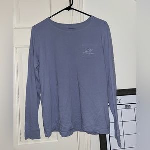 Vineyard Vines Distressed Blue Long Sleeve